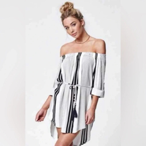 Faithful The Brand Revolve Off  The Shoulder Mini Dress Size XS - Picture 2 of 16